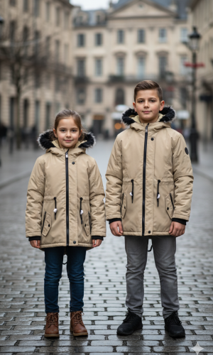 Kids' Linen Jacket 5141 - beige