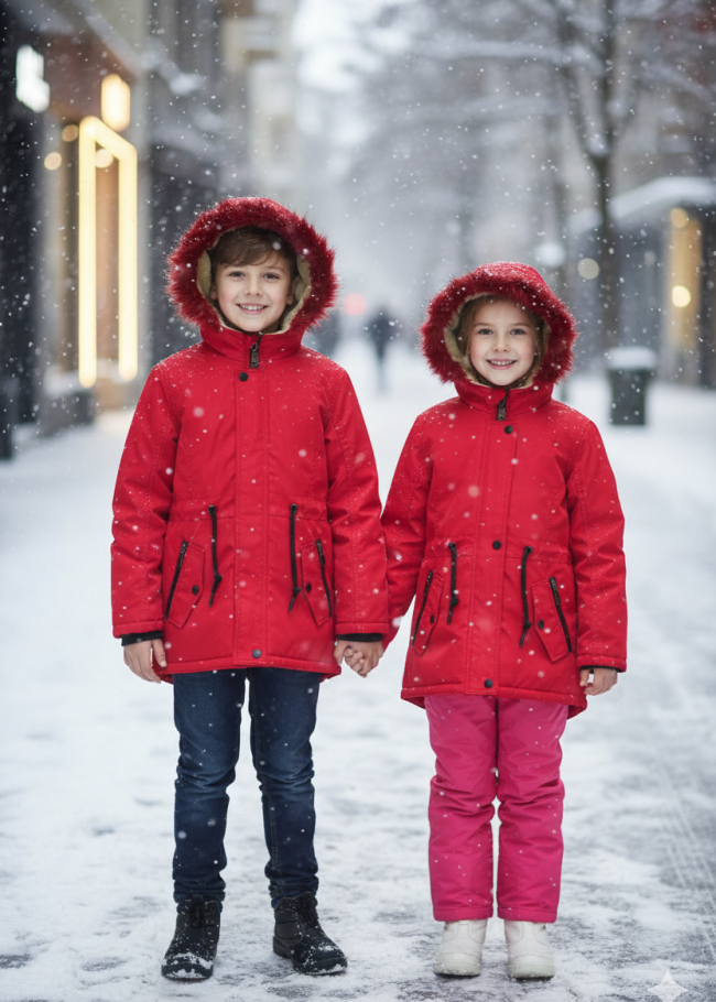 5141 جاكيت برشوت  - احمر