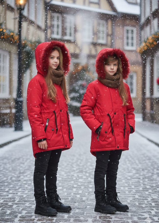 5141 جاكيت برشوت  - احمر