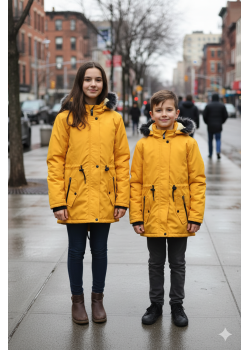  جاكيت كتان للأطفال 5141  - اصفر