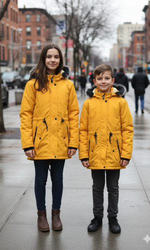 Kids' Linen Jacket 5141 - yellow