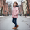 Dacron Puffer Jacket for Kids Fur Lined 5146 - pink