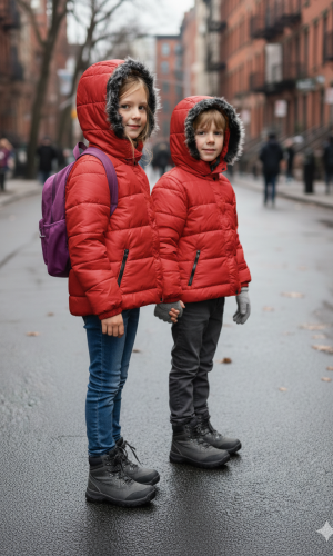 5146 جاكيت ديكرون مطري - احمر