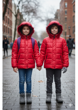 5146 جاكيت ديكرون مطري - احمر