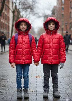 5146 جاكيت ديكرون مطري - احمر