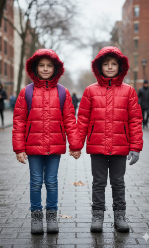 5146 جاكيت ديكرون مطري - احمر