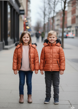 5146 جاكيت ديكرون مطري - قرميدي