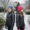 Gefütterte Pufferjacke mit durchgehendem Fleece-Futter für Kinder 5149 - Schwarz