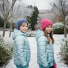 Gefütterte Pufferjacke mit durchgehendem Fleece-Futter für Kinder 5149 - Mint