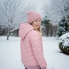 Gefütterte Pufferjacke mit durchgehendem Fleece-Futter für Kinder 5149 - Rosa