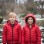 Gefütterte Pufferjacke mit durchgehendem Fleece-Futter für Kinder 5149 - Rot