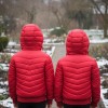 Gefütterte Pufferjacke mit durchgehendem Fleece-Futter für Kinder 5149 - Rot