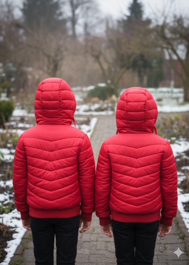 5149 جاكيت ولادي ديكرون  - احمر