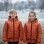 Gefütterte Pufferjacke mit durchgehendem Fleece-Futter für Kinder 5149 - Ziegelrot