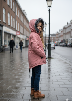 جاكيت كتان للأطفال 5141  - زهر