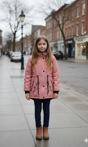 Kids' Linen Jacket 5141 - pink