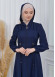Muslim Hijab Abaya Dress 610 Lacivert