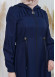 Muslim Hijab Abaya Dress 610 Lacivert