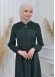 Muslim Hijab Abaya Dress 610 Yeşil