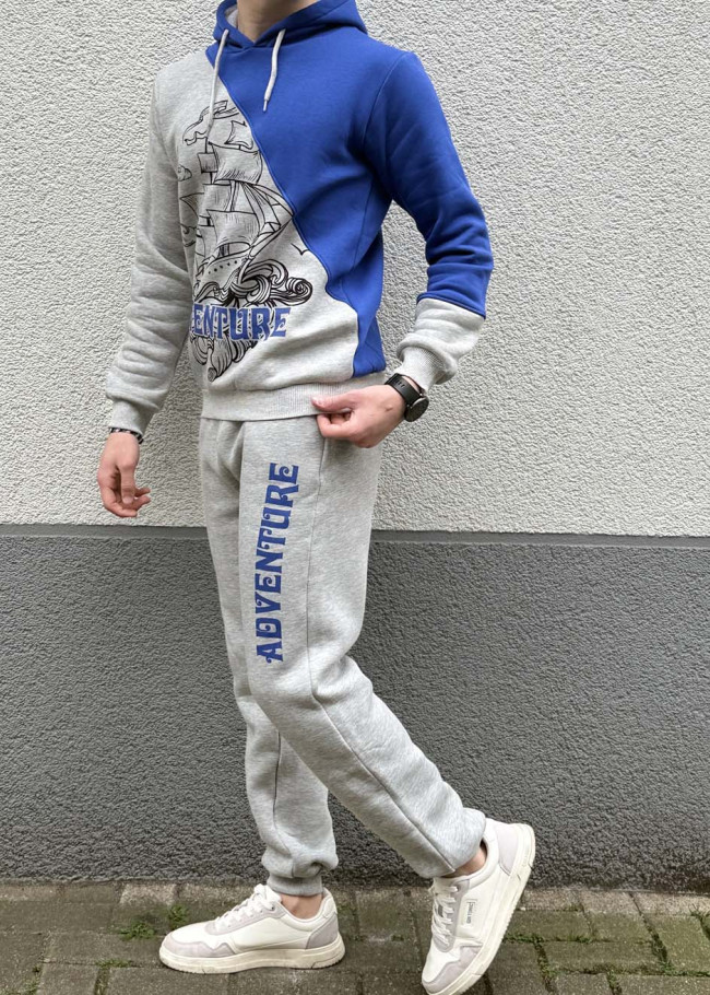Çocuk Kışlık Polar Pijama Takımı - 3104 - Mavi