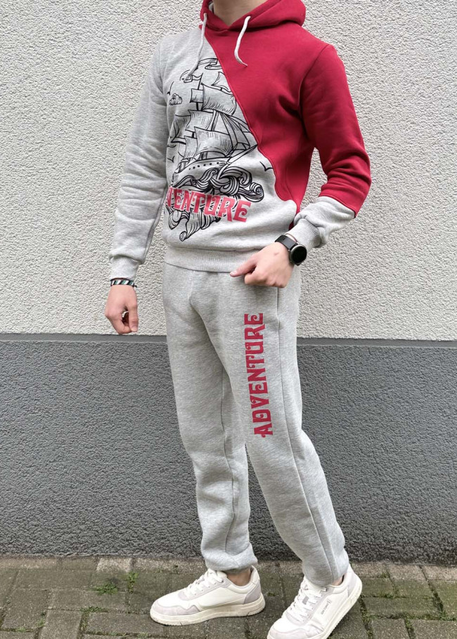 Çocuk Kışlık Polar Pijama Takımı - 3104 - Kırmızı