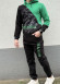Kids Winter Fleece Pajama Set - 3104 - black
