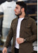 Mens Linen Shirt with Full Buttons - Model 2400 - khaki