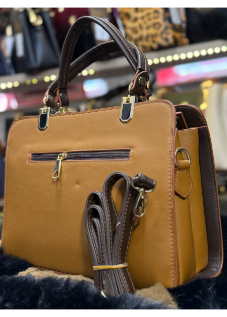Luxury Womens Handbag - Code 960-2 - tan - - Moda Mix | Moda Mix