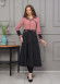 Modest Tow Colored Linen Trench Coat 1223 - pink