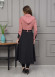 Modest Tow Colored Linen Trench Coat 1223 - pink