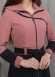 Modest Tow Colored Linen Trench Coat 1223 - pink