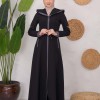 ترانشكوت كتان طويل 1221 Koyu Antrasit