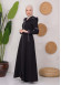 Modest linen  trench coat 1221 Koyu Antrasit