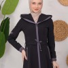 ترانشكوت كتان طويل 1221 Koyu Antrasit