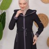 ترانشكوت كتان طويل 1221 Koyu Antrasit