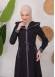 Modest linen  trench coat 1221 Koyu Antrasit