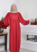 Casual Hijab Dress Suit 2 Pieces 828 Bordo