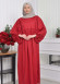 Casual Hijab Dress Suit 2 Pieces 828 Bordo