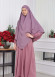 Casual Hijab Dress Suit 2 Pieces 828 Lila