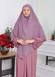 Casual Hijab Dress Suit 2 Pieces 828 Lila