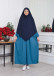 Casual Hijab Dress Suit 2 Pieces 828 - turquoise