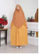 Casual Hijab Dress Suit 2 Pieces 828 - mustard yellow