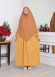 Casual Hijab Dress Suit 2 Pieces 828 Hardal