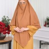 طقم فستان محجبات للخروج قطعتين 828 Hardal