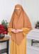 Casual Hijab Dress Suit 2 Pieces 828 Hardal