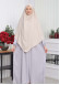 Casual Hijab Dress Suit 2 Pieces 828 - gray