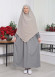 Casual Hijab Dress Suit 2 Pieces 828 Antrasit
