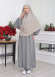 Casual Hijab Dress Suit 2 Pieces 828 Antrasit