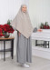 Casual Hijab Dress Suit 2 Pieces 828 Antrasit