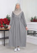 Casual Hijab Dress Suit 2 Pieces 828 Antrasit